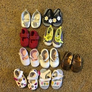 Lot of baby girl size 2 shoes