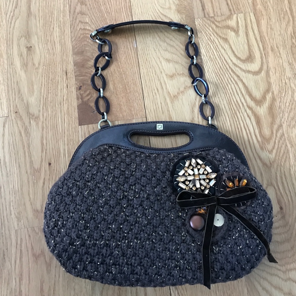 Rafe knit satchel