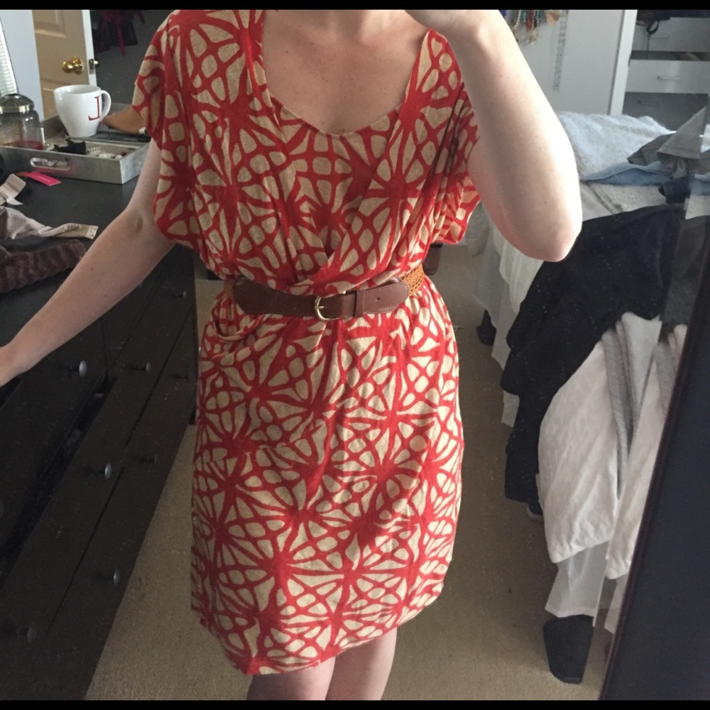 Anthropologie wrap style dress