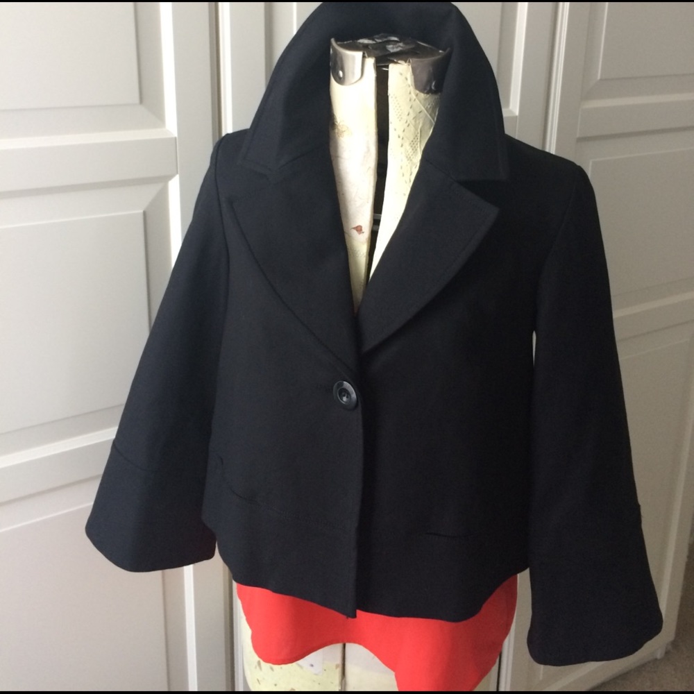 Kenneth Cole Reaction Cropped Dress Swing Jacket