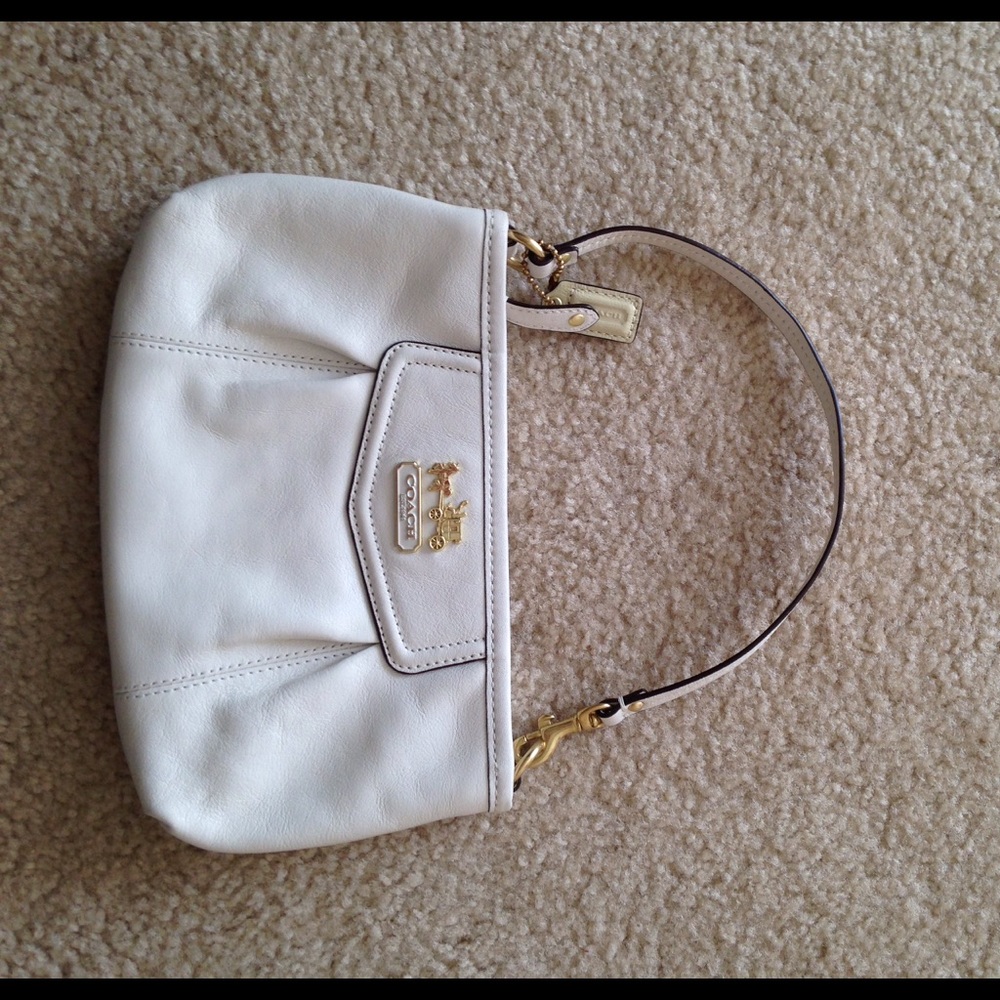 White coach bag