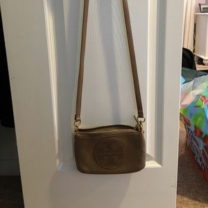 Tory butch brown cross body bag