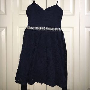 Navy Blue Homecoming Dress