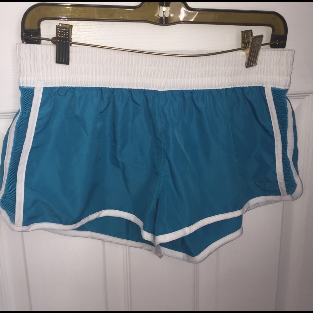 Blue gym shorts