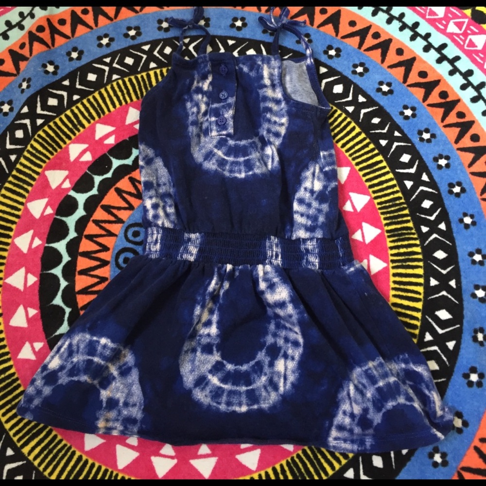 Carters 3T blue tye dye dress