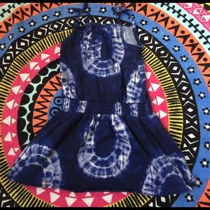 Carters 3T blue tye dye dress
