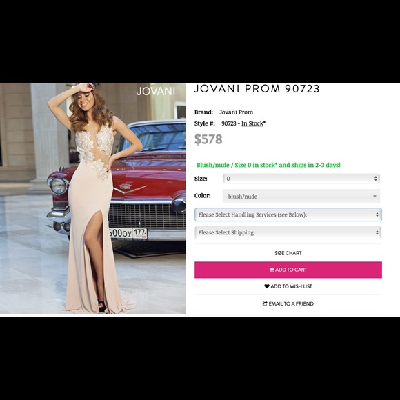 JOVANI PROM DRESS - Picture 3 of 7