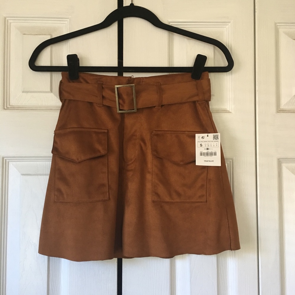 Zara suede skirt