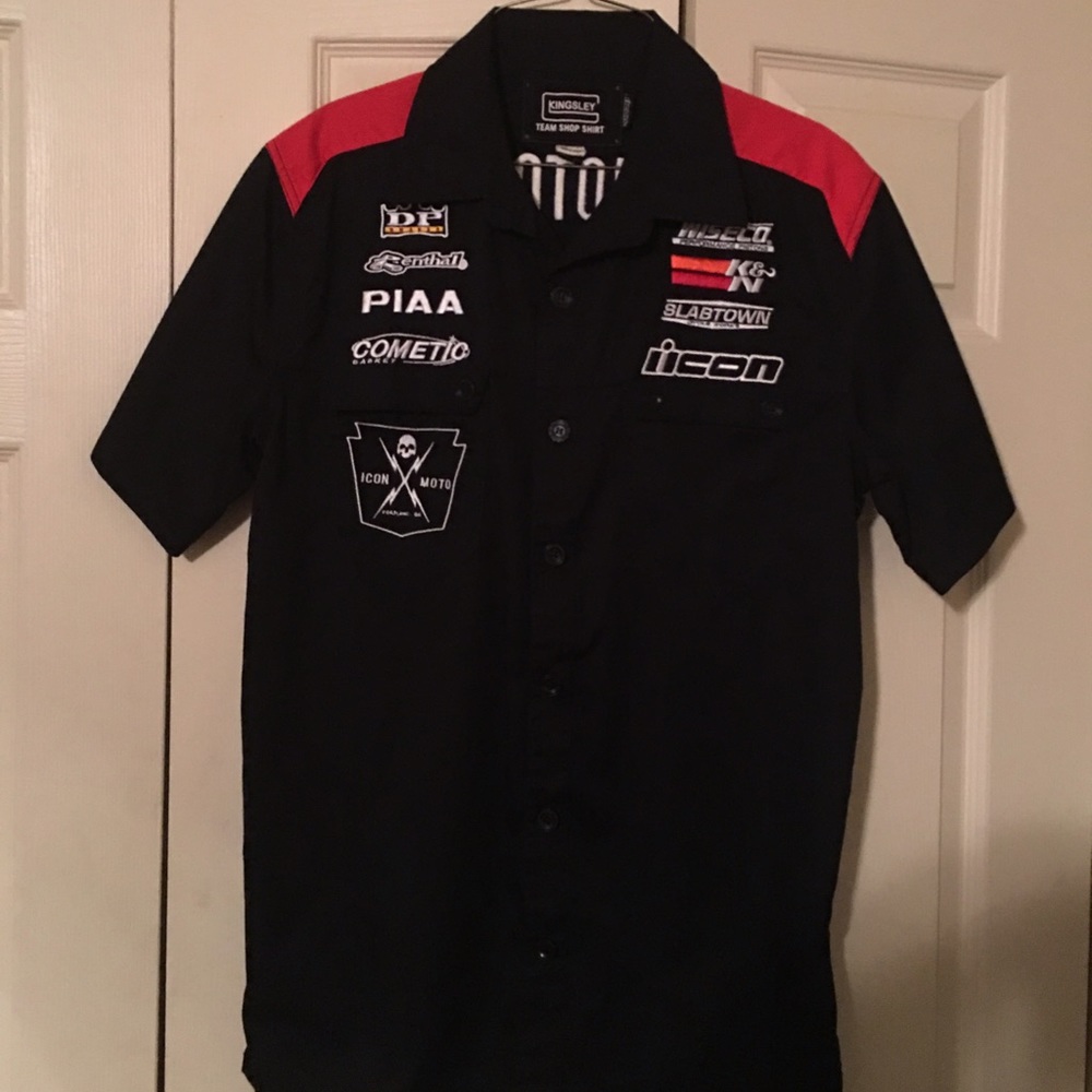 Icon motosports button up