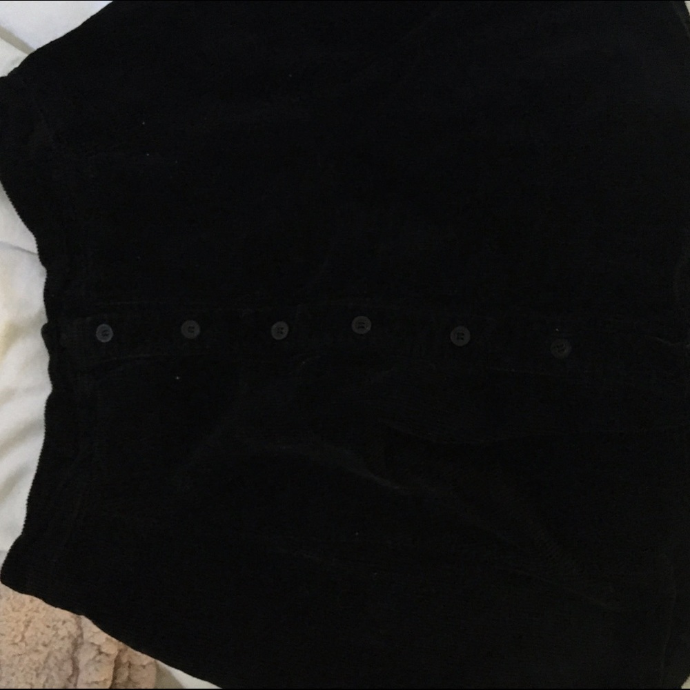 VINTAGE BRANDY MELVILLE BLACK CORDUROY SKIRT