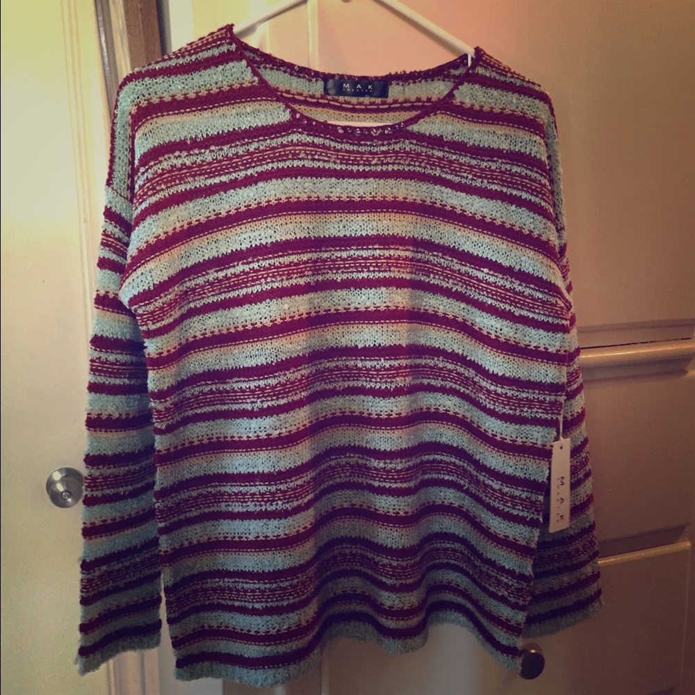 Mak B Multi-colored Sweater