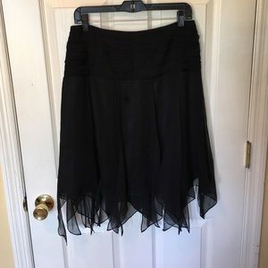 Silk "car wash" skirt