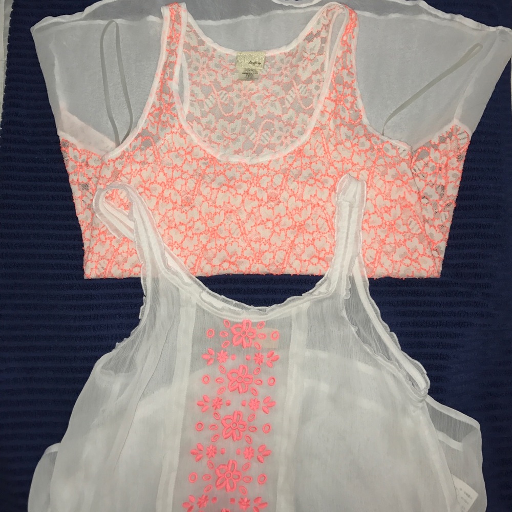 2 sheer tank tops!