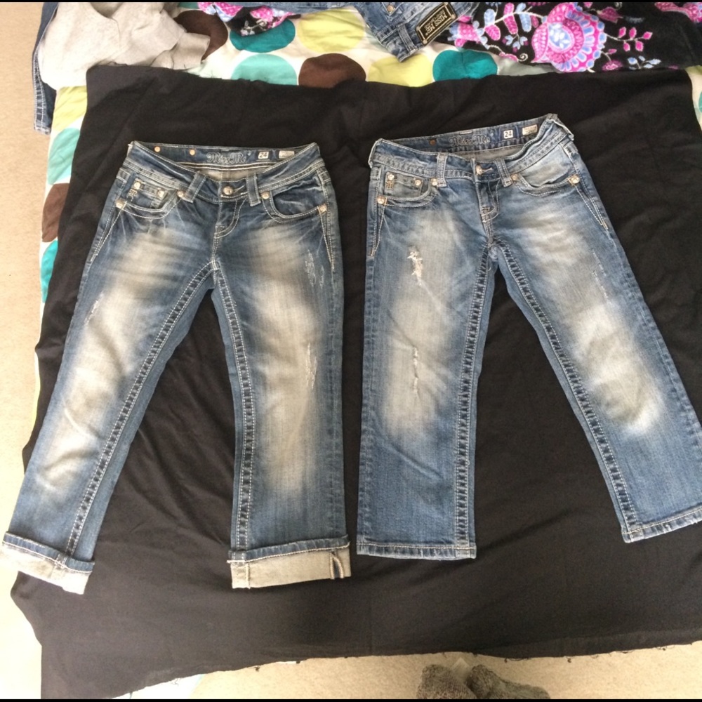 Package deal: 2 pairs Miss Me capris for $35