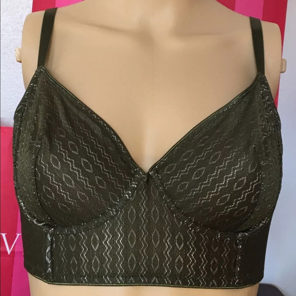 VS Transparent UNLINED DEMI BRA Color- GREEN