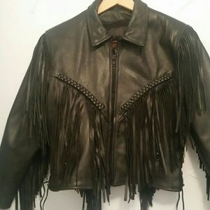 Ladies Harley Leather Coat