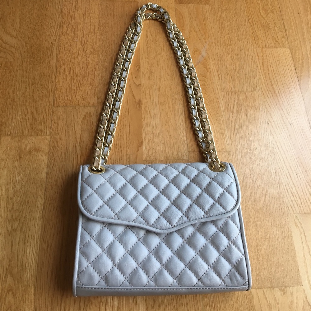 Rebecca Minkoff taupe quilted bag