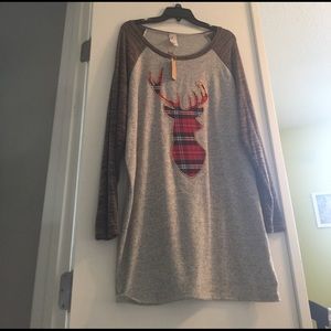 Deer plaid Tunic