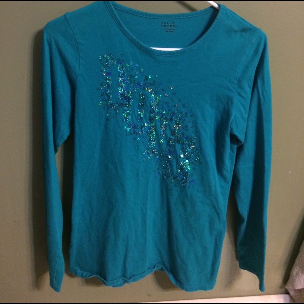 Blue tee