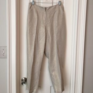 Chico's 100% linen slacks  Size 2.5