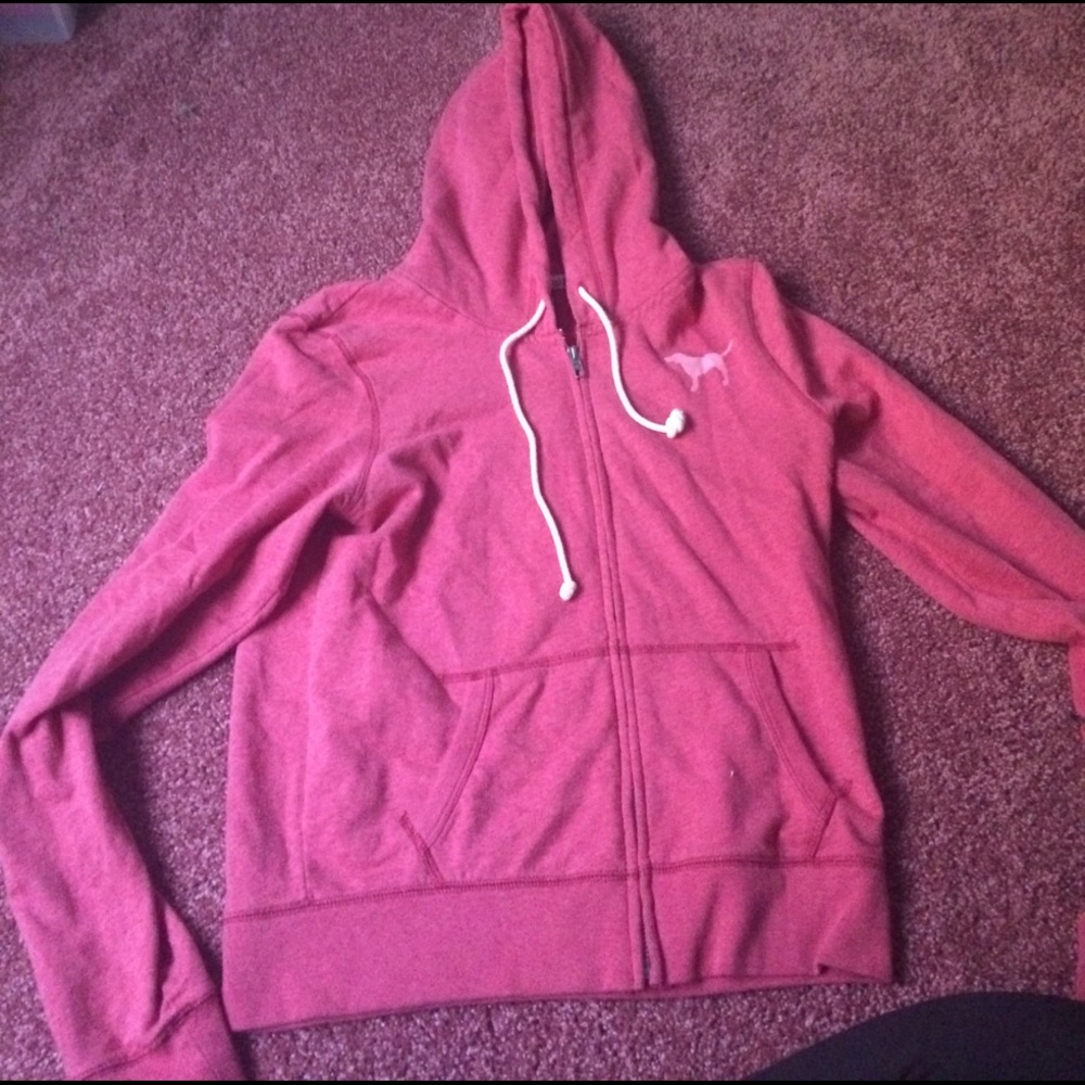 Victoria secret, zip up hoodie.