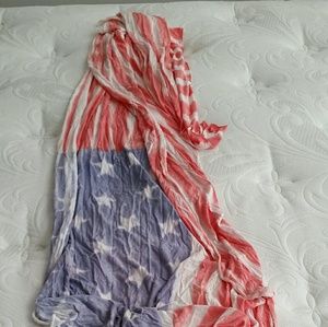 TParty American Flag Jersey Scarf