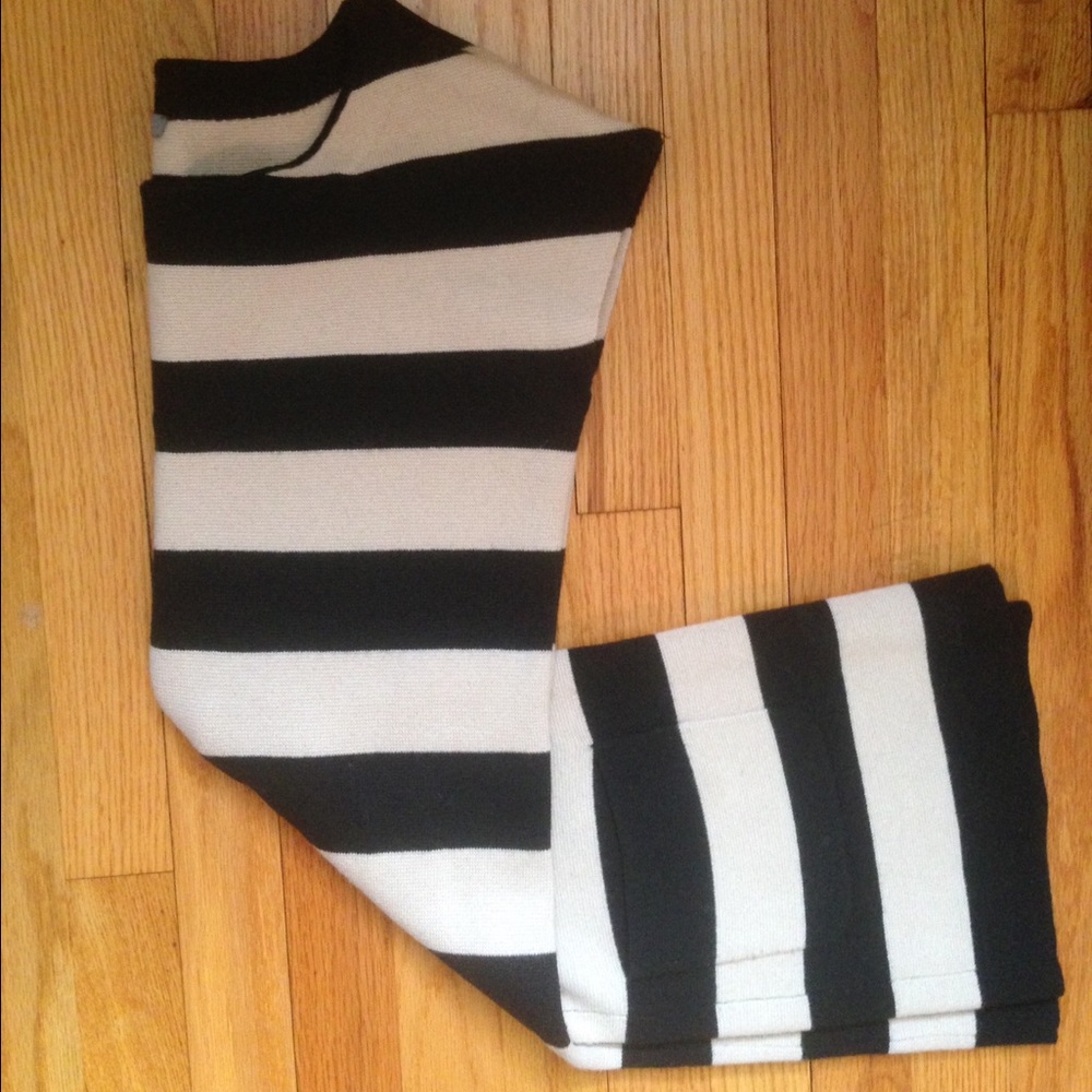 Black and Tan Striped Dress