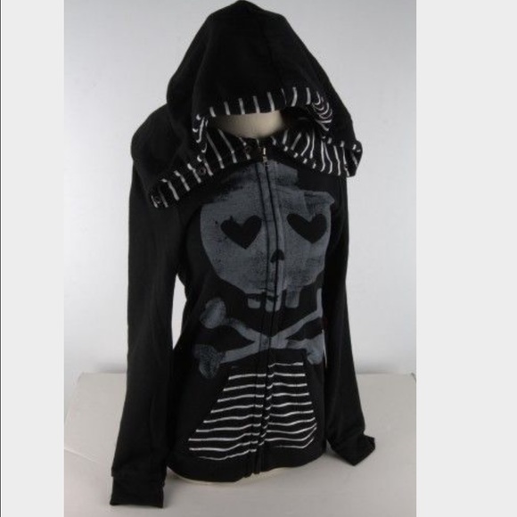 Abbey dawn skull hoodie Clearance