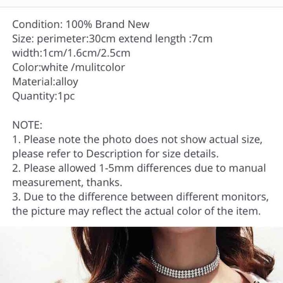 💎NEW! Crystal Choker 💎🍾🛍 - Picture 3 of 3