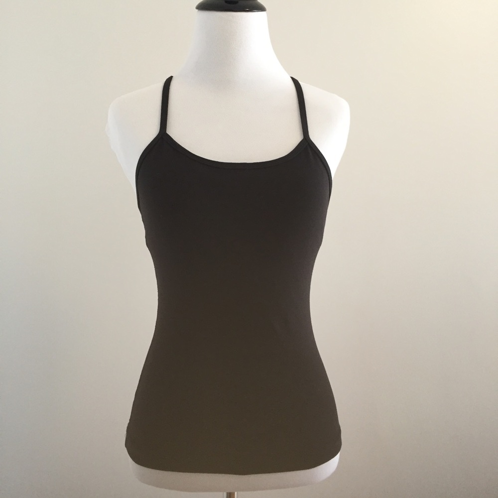 Lululemon Black Power Y Tank