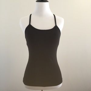 Lululemon Black Power Y Tank