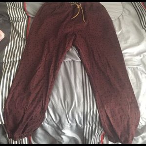 LIRA maroon joggers