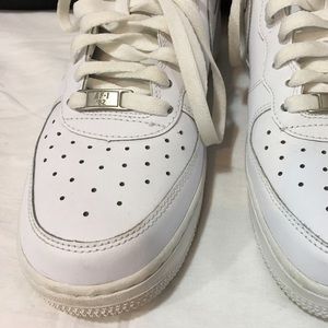 💥👟 NIKE AF-1 White High Tops Sz 7Y sneakers 👟