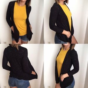 Black heather cardigan