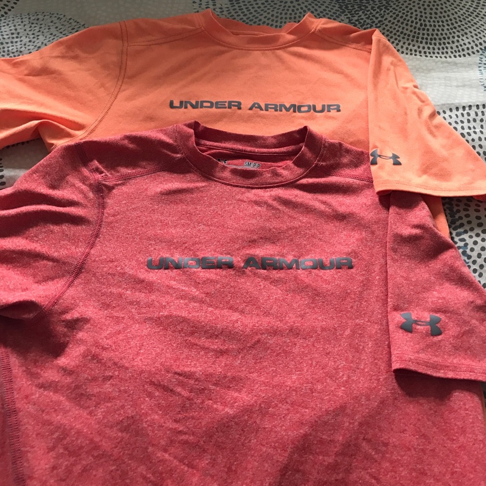 2 Women's Under Armour Workout Shirts