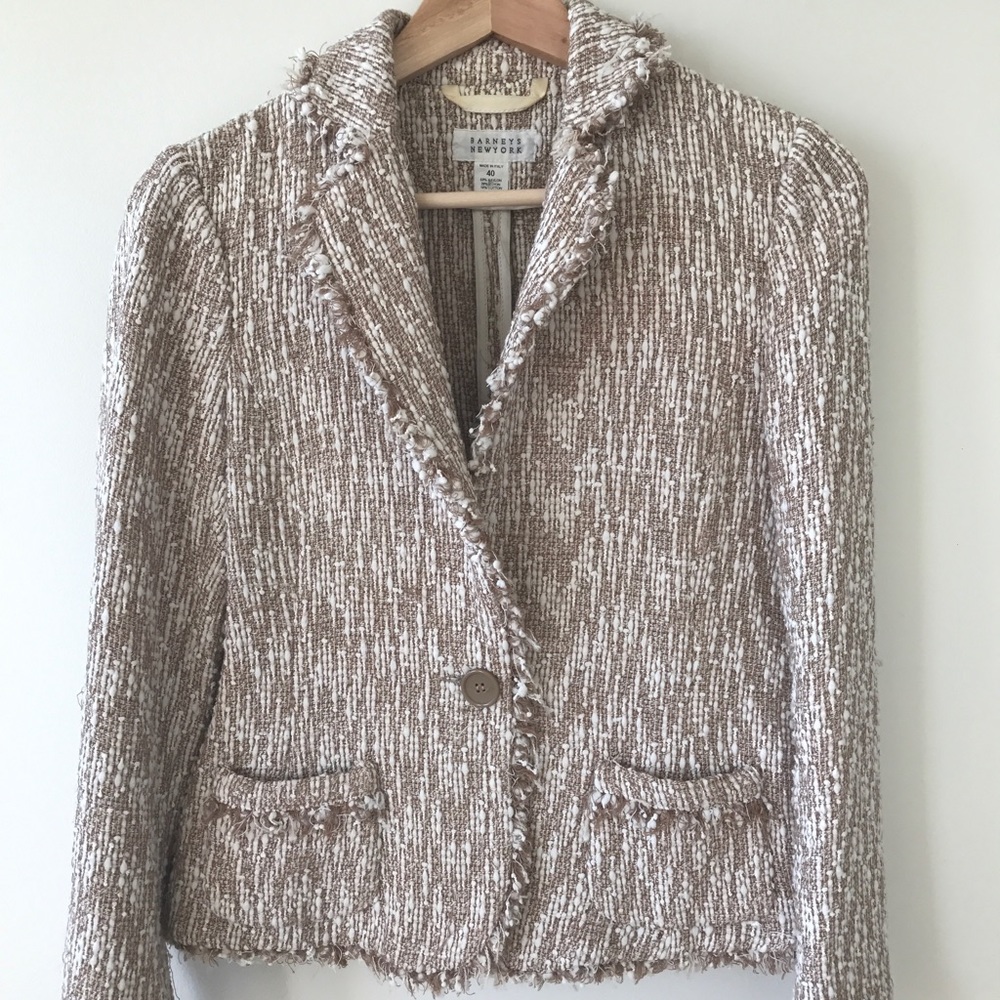 Boucle blazer by Barney's