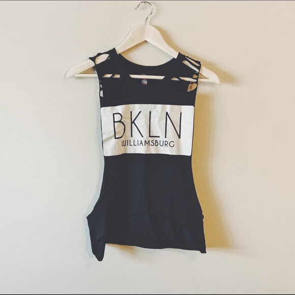 reVamp'D Tops - Custom cut up Brooklyn crop top