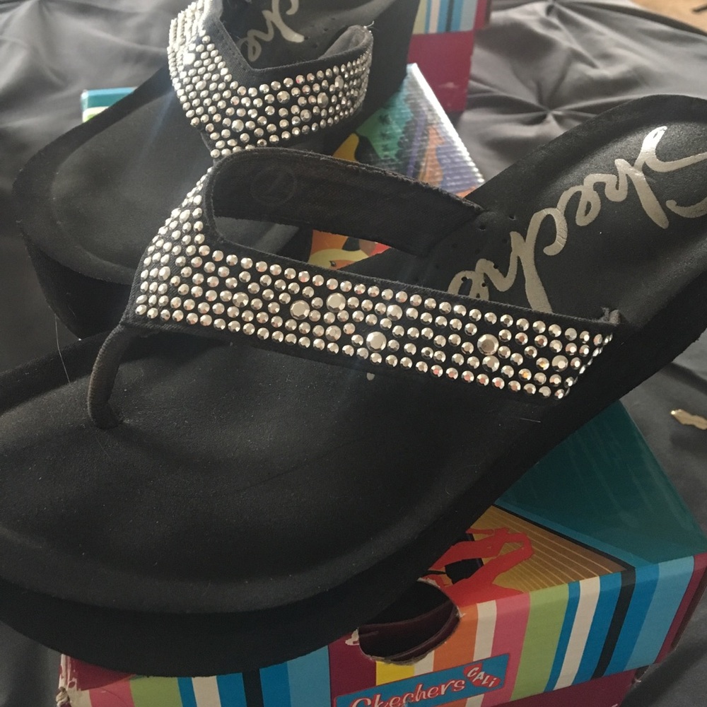 Sketchers sandle size 7 black