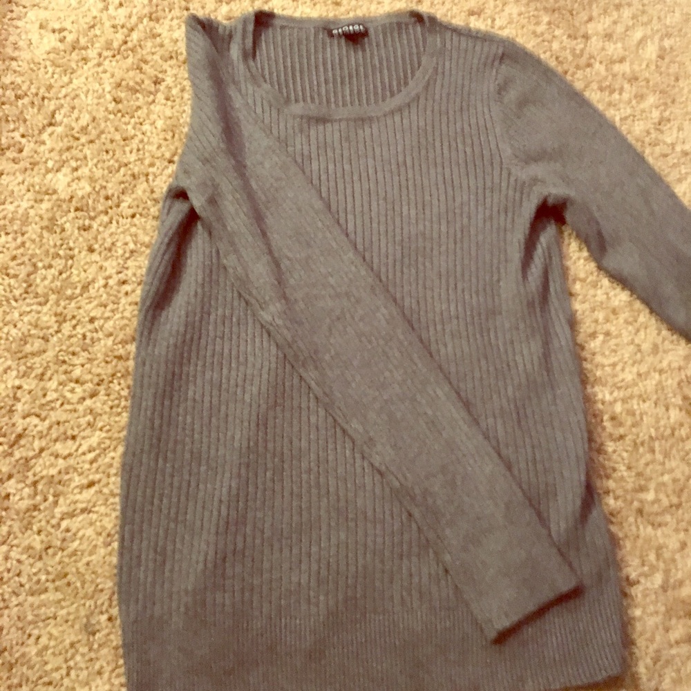 Never worn!! Gray George long sleeve sweater