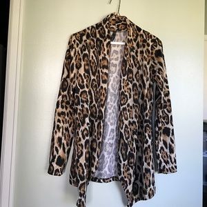 Leopard print cardigan