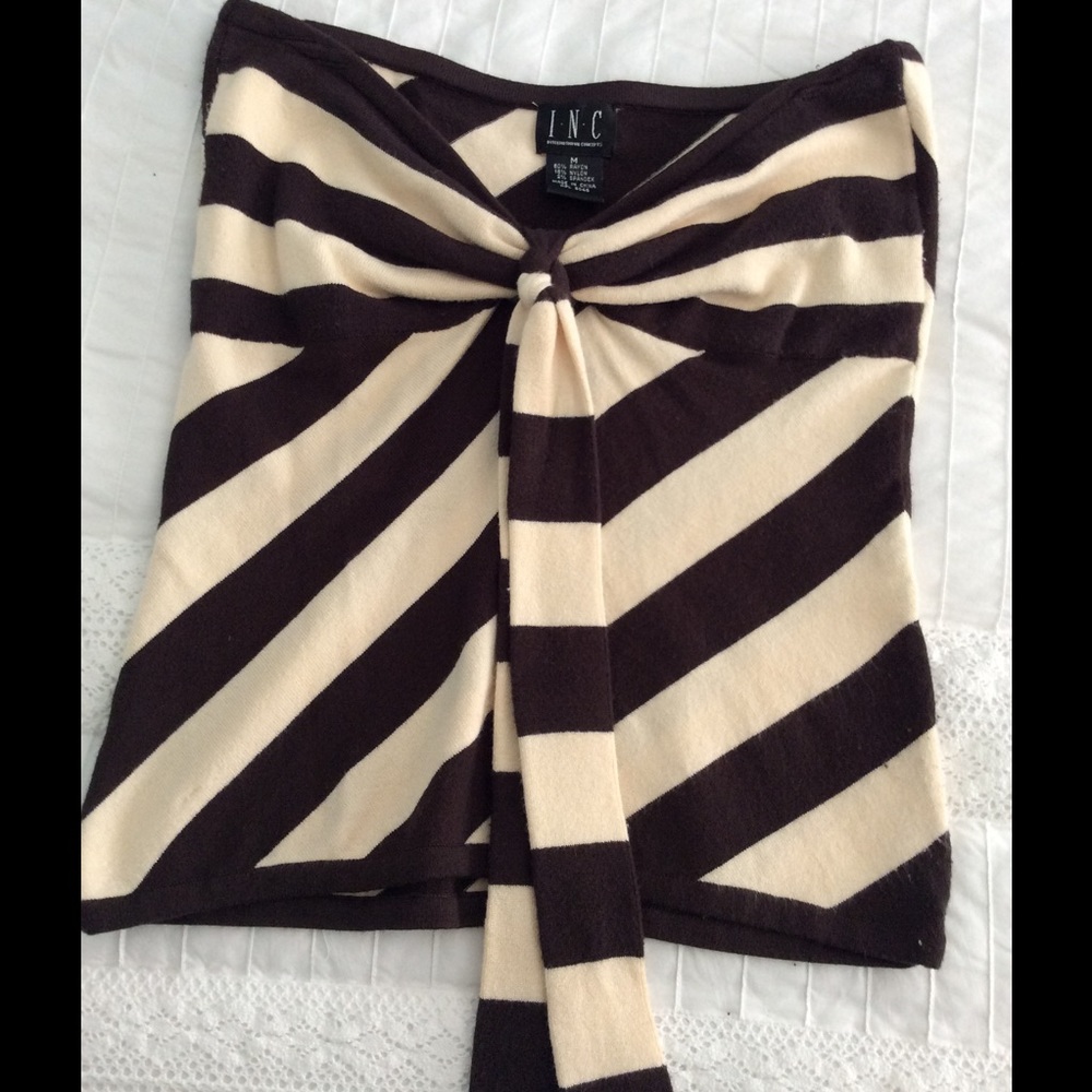 INC strapless top