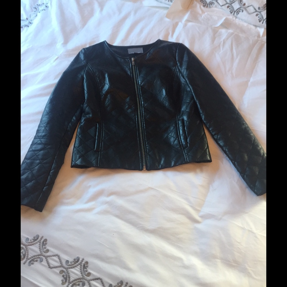 Tinley Road quilted vegan leather jacket