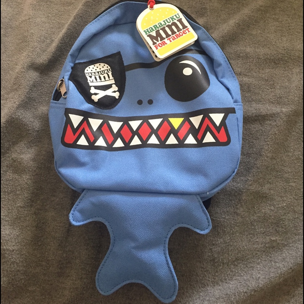 Harajuku mini blue backpack.