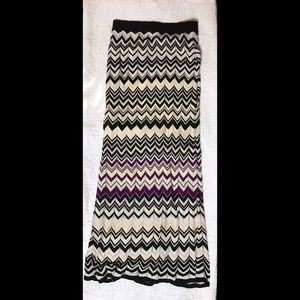 White House Black Market Crochet Maxi Skirt