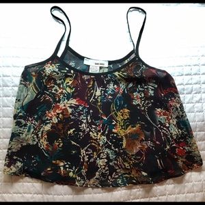 🍀SALE🍀 Oriental Floral Crop Top w/ FREE bandeau