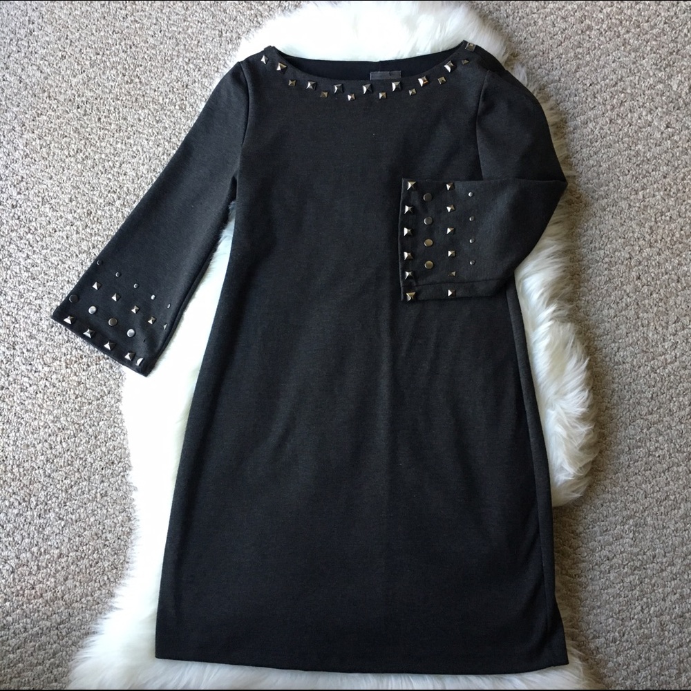 Gorgeous Gray Studded Dress - Size 6