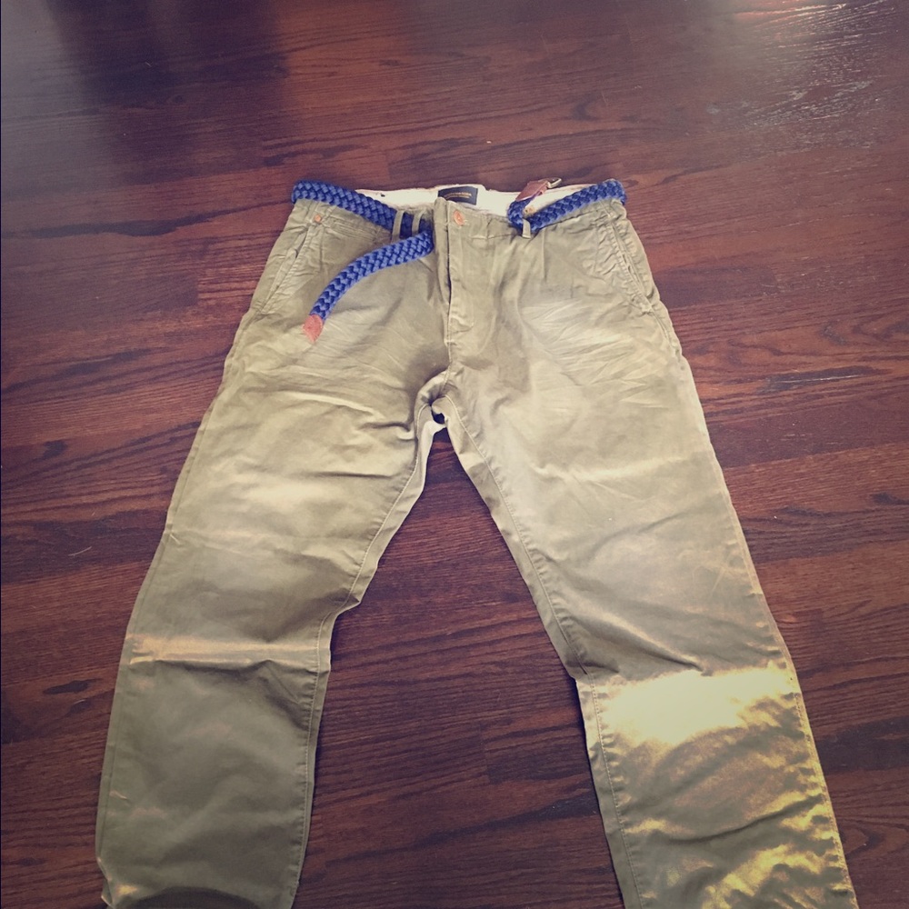 Scotch and Soda slim fit khakis