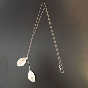 Long Two-Leaf Necklace