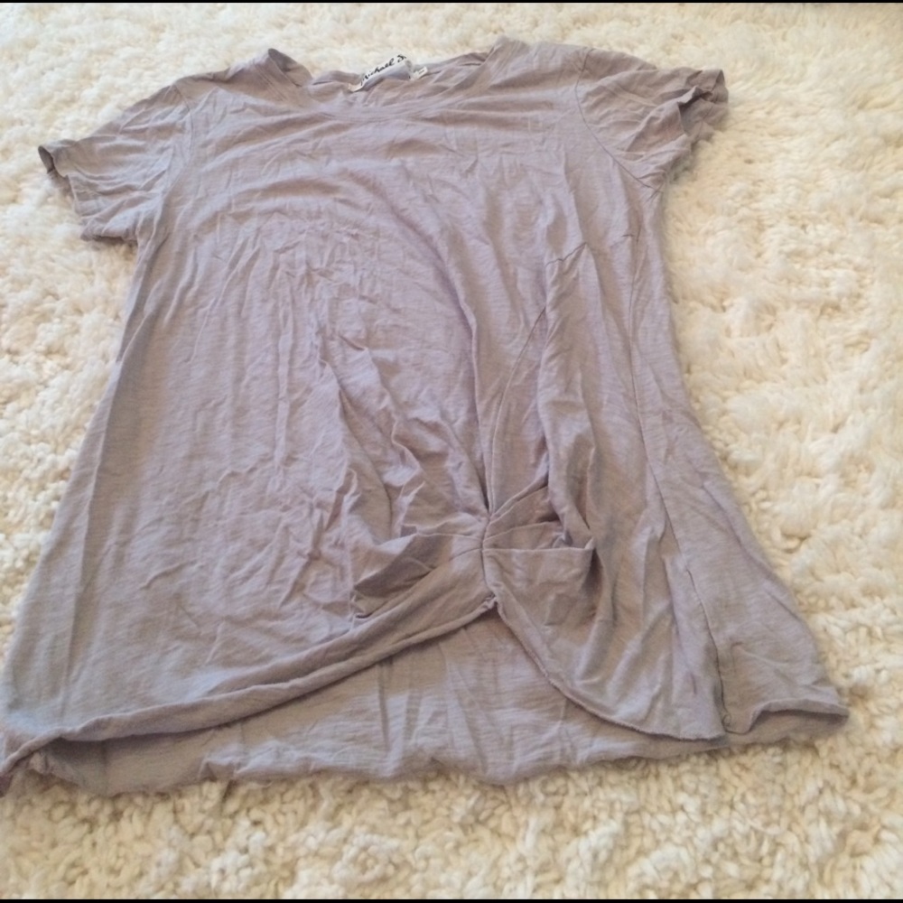 Tee with a ruffle