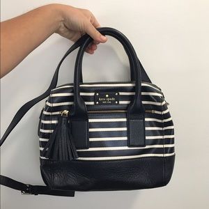Navy and White Stripe Kate Spade Purse